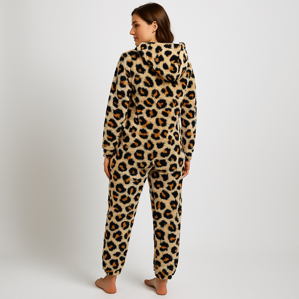 Wild Leopard Plush Onesie
