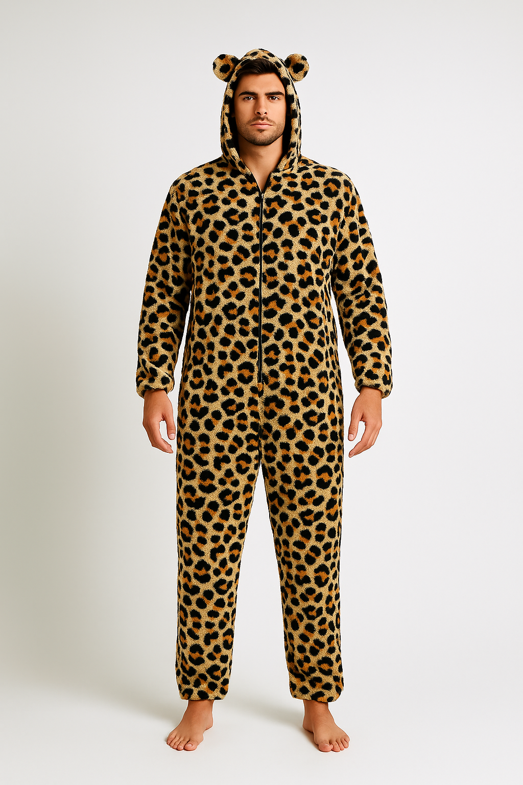 Wild Leopard Plush Onesie