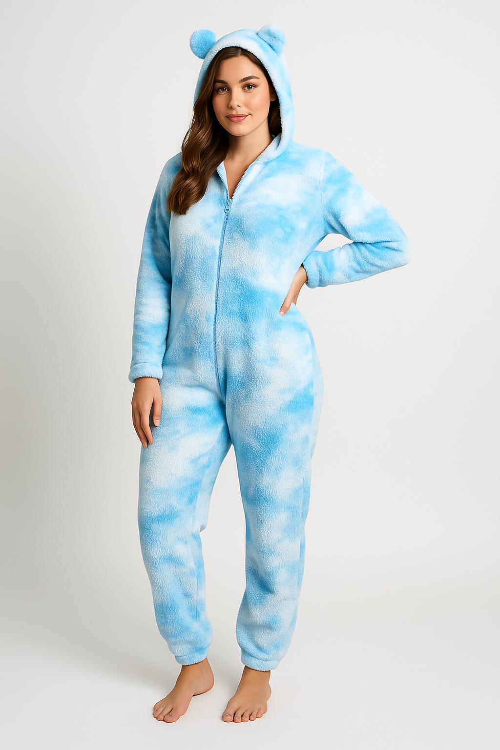 Blue Cloud Bear Onesie