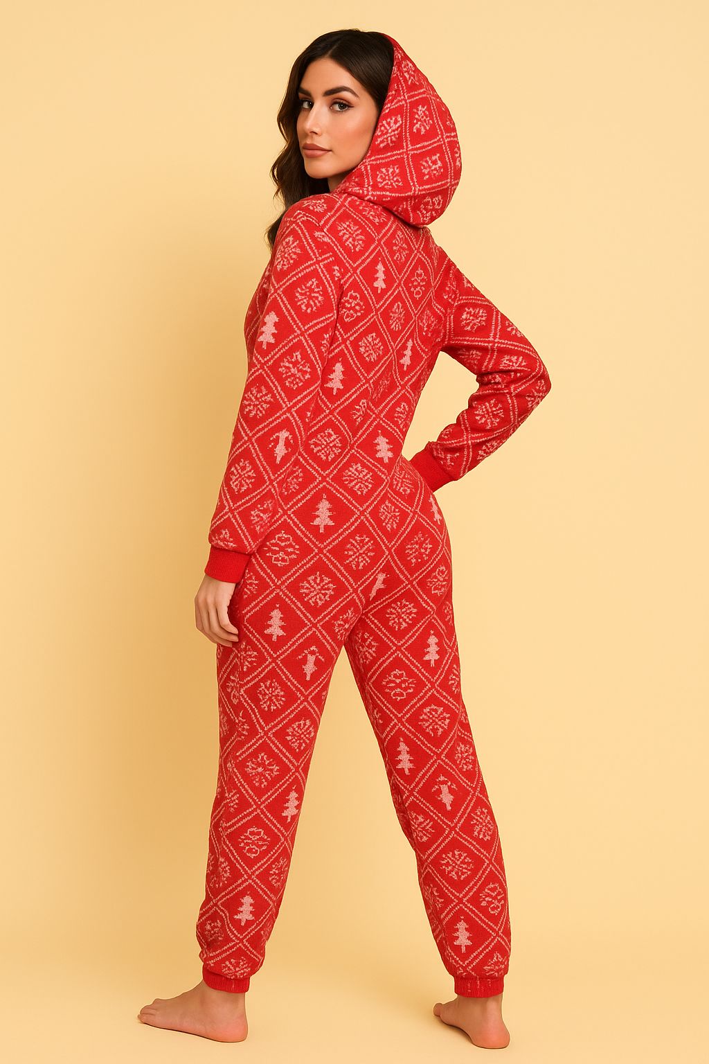 Red Nordic Christmas Onesie