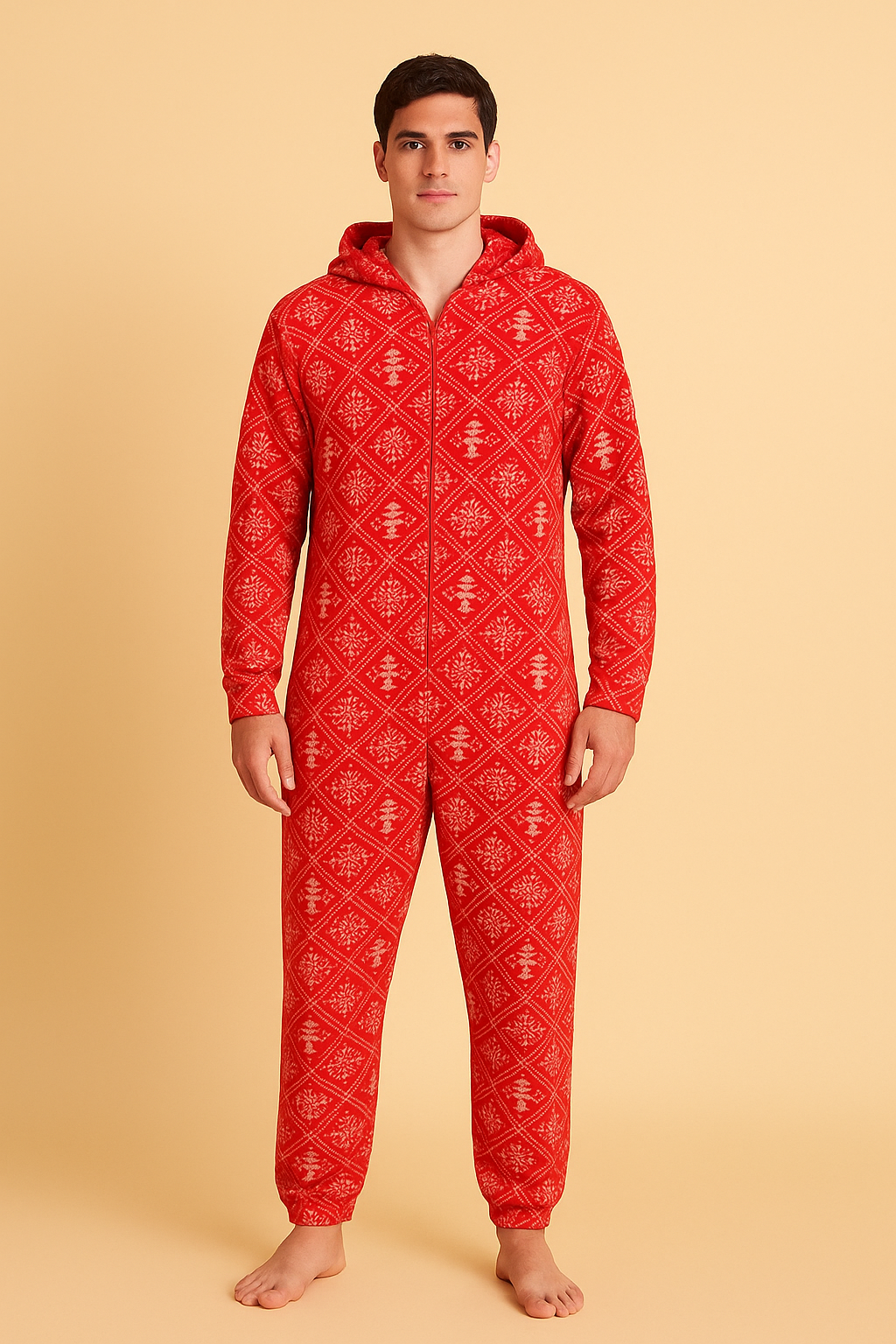 Red Nordic Christmas Onesie