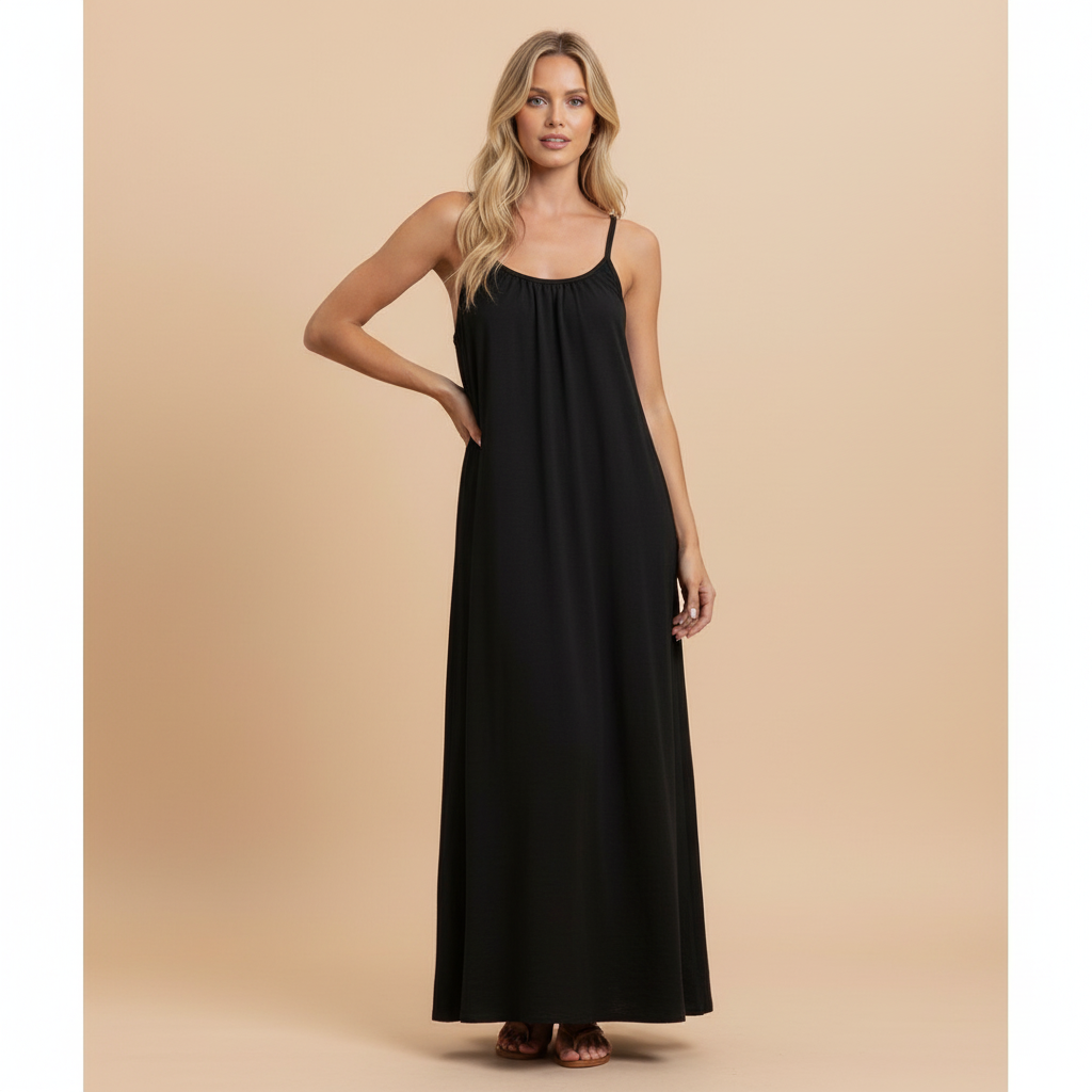 Loose Fit Spaghetti Strap Dress