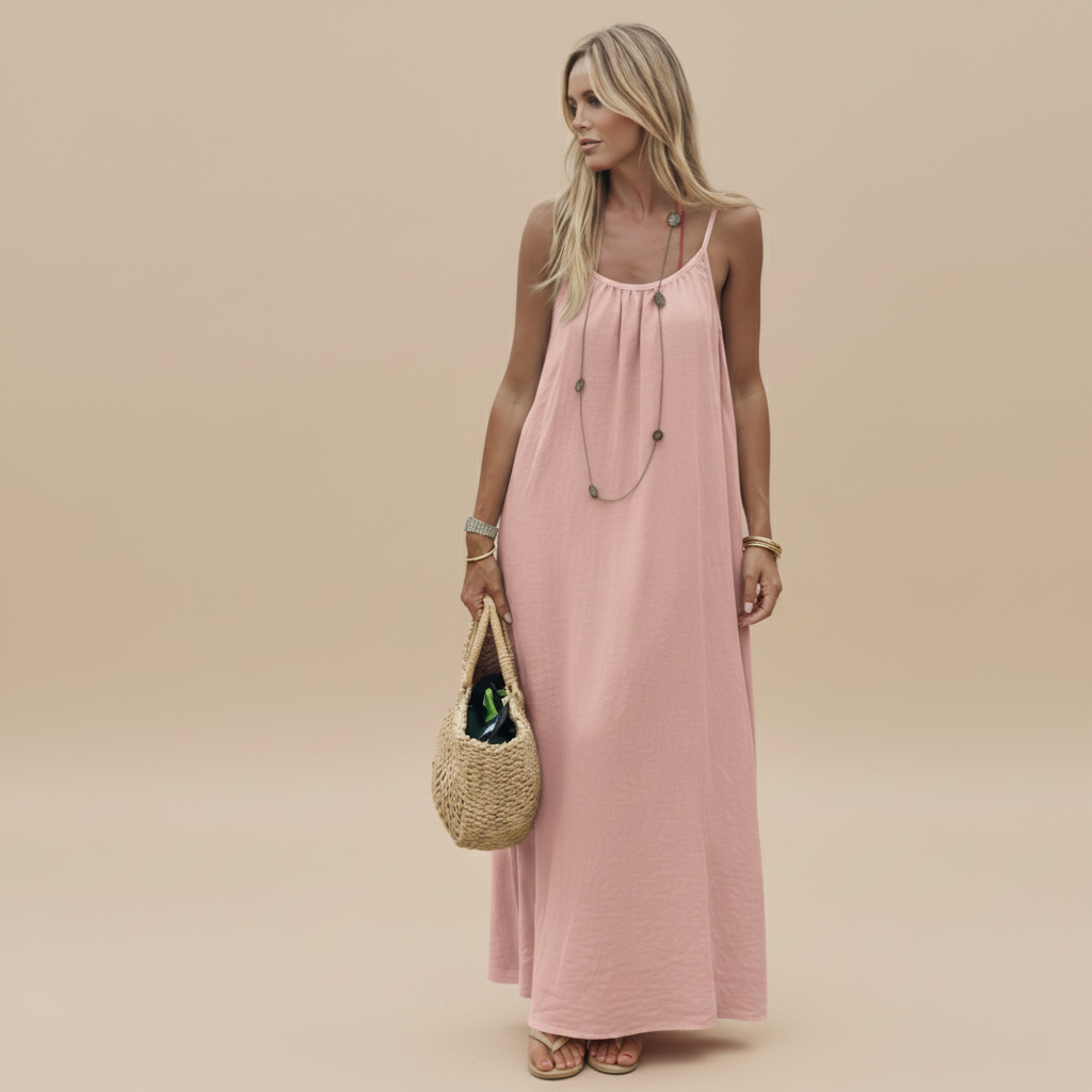 Loose Fit Spaghetti Strap Dress