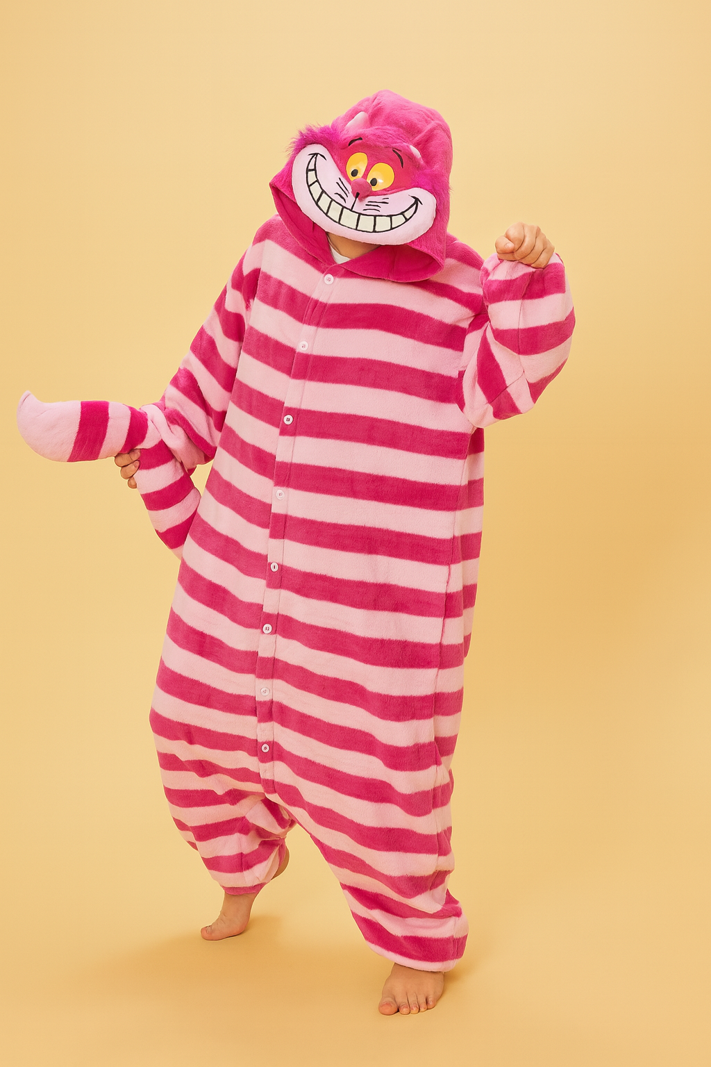 Pink Cheshire Cat Onesie