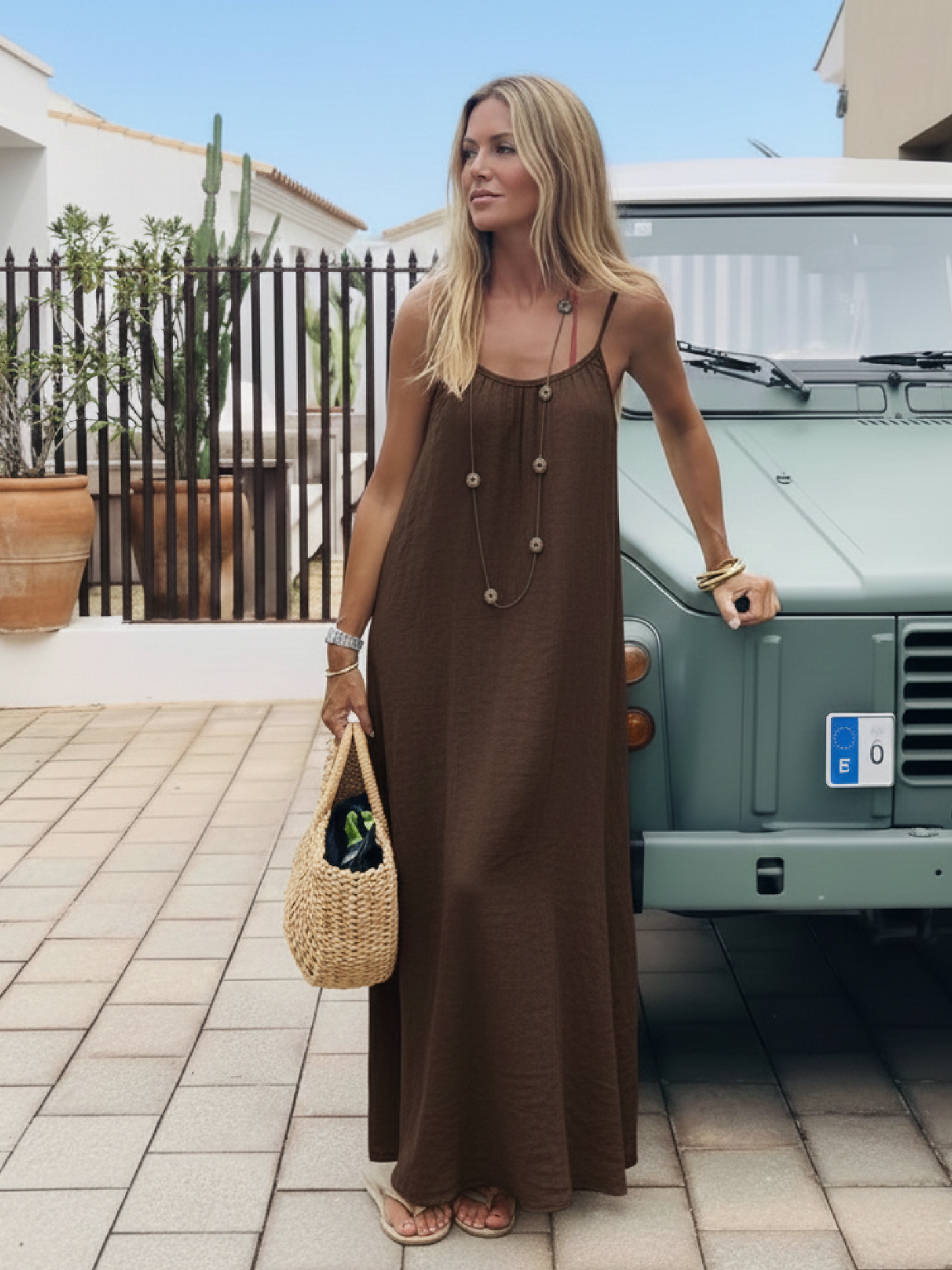 Loose Fit Spaghetti Strap Dress